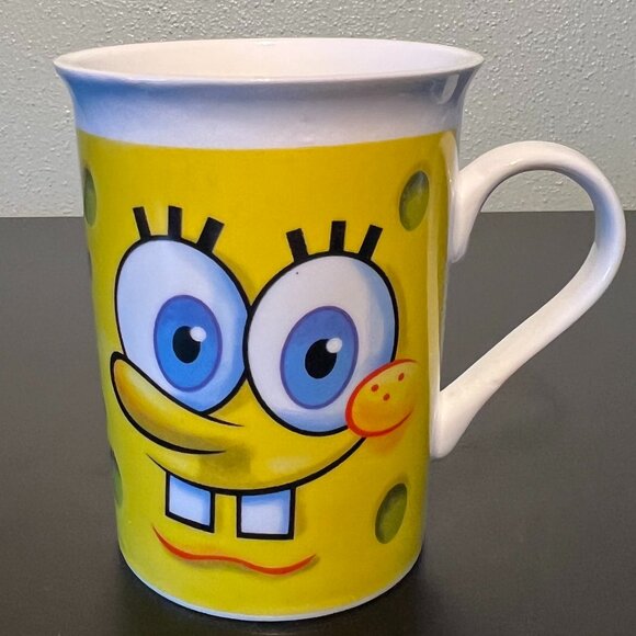 Set of 2 SpongeBob Squarepants Ceramic Mugs 2011 and 2012 VIACOM ~ Nickelodeon - Picture 5 of 10